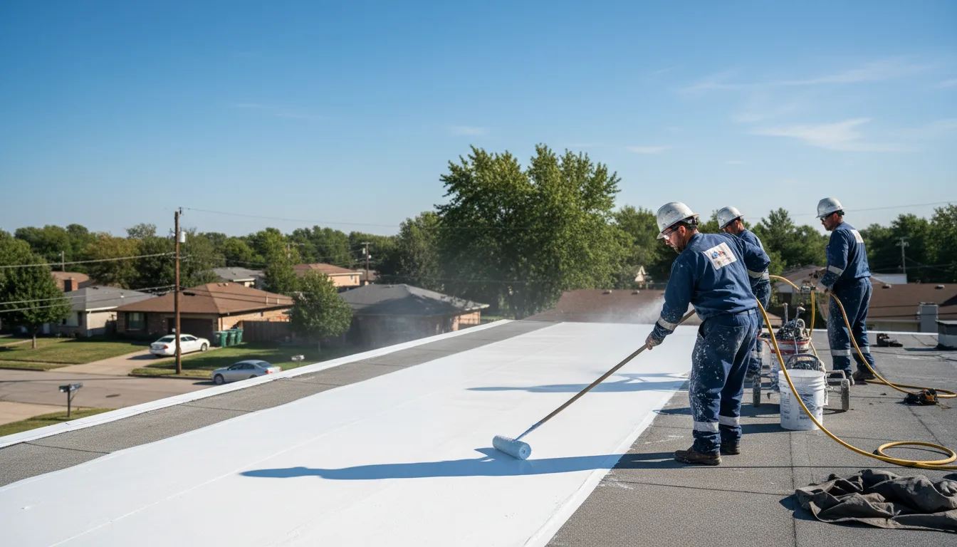 Commercial roof coating in Jet, OK near me